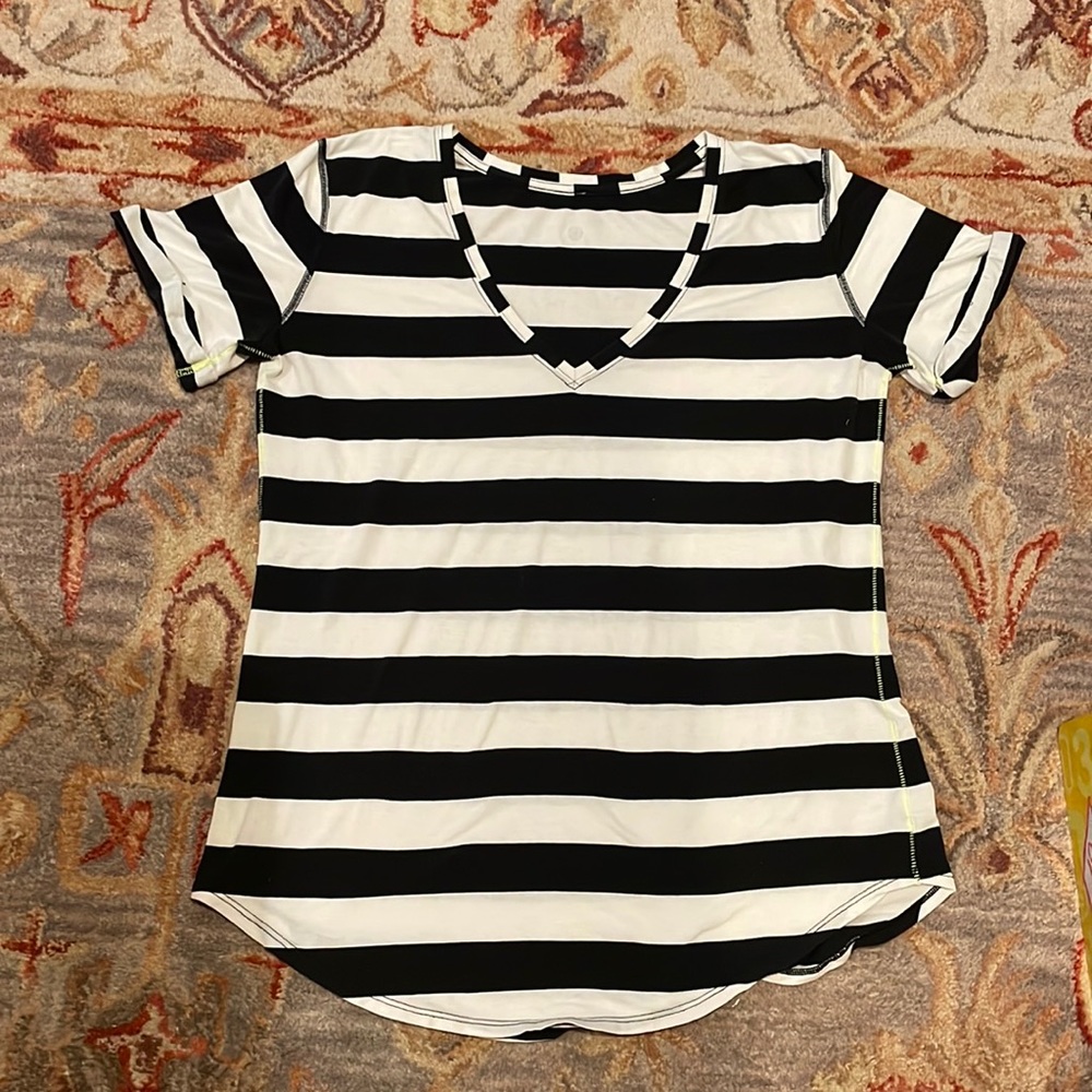 Lululemon striped shirt in size 10